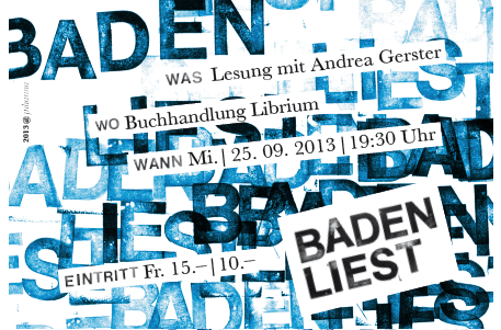 Lesung mit Andrea Gerster