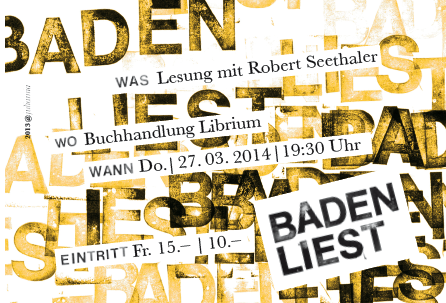 Lesung mit Robert Seethaler