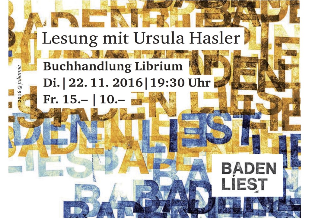 Lesung mit Ursula Hasler