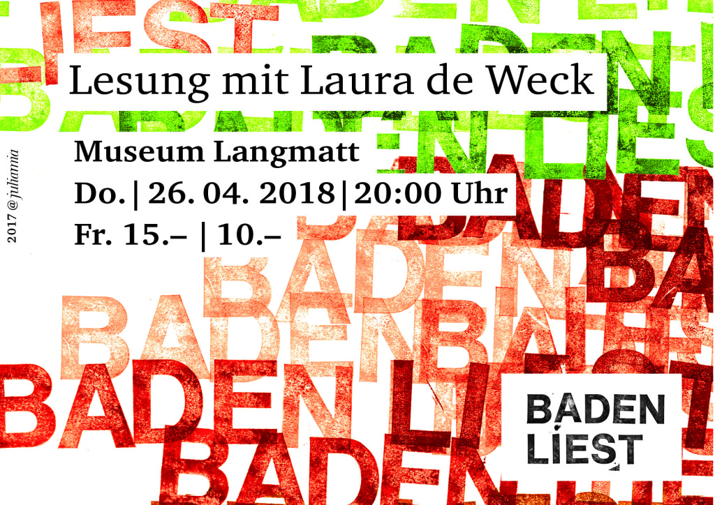 Lesung mit Laura de Weck