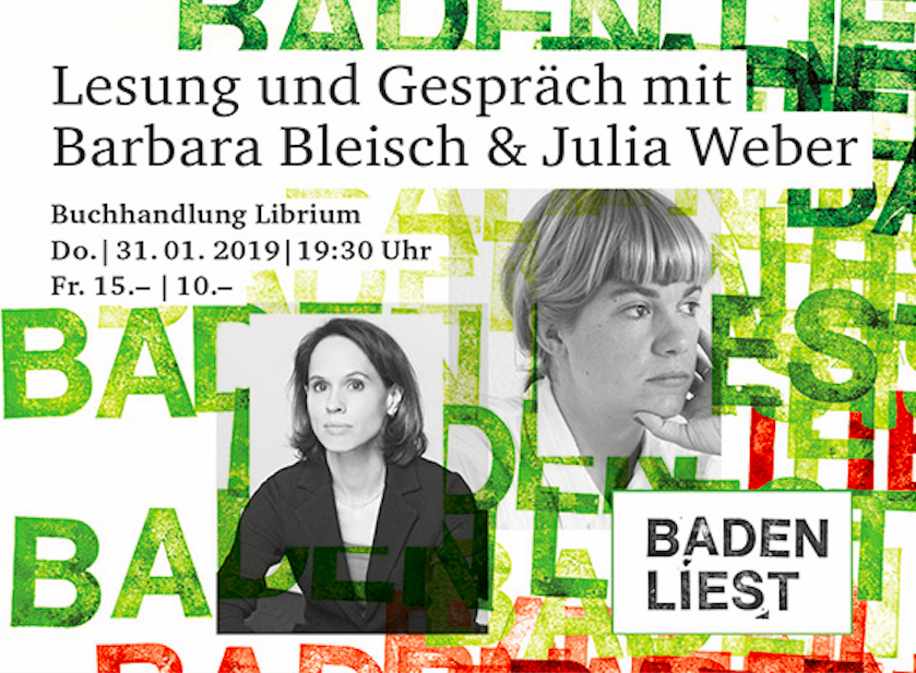 Lesung und Gespräch mit Barbara Bleisch & Julia Weber