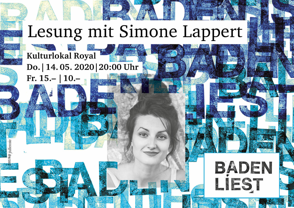 ABGESAGT: Lesung mit Simone Lappert