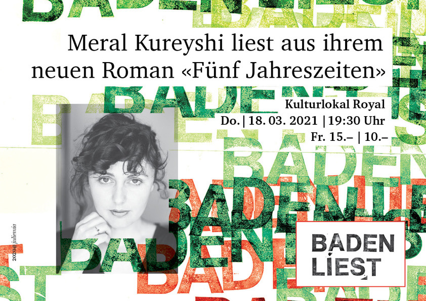 VERSCHOBEN: Do 18.03.2021: Meral Kureyshi liest aus ihrem neuen Roman «Fünf Jahreszeiten»