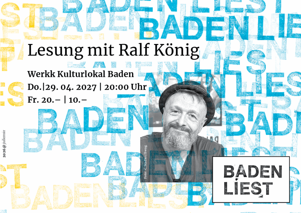 Do. 29.04.2027: Lesung mit Ralf König